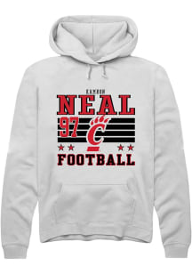 Kamron Neal Cincinnati Bearcats Mens White Football NIL Striped Player Hood
