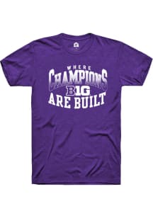 Rally Big Ten Purple Champs Arch Short Sleeve T Shirt