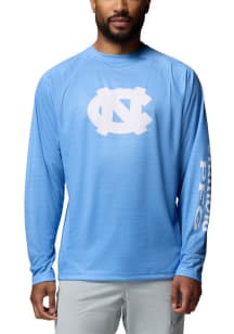 Columbia North Carolina Tar Heels Ivory Terminal Tackle Heather Long Sleeve T-Shirt