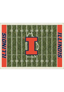 Illinois Fighting Illini 6x8 Homefield Interior Rug - Orange