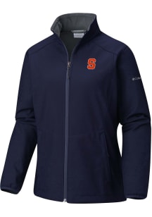 Columbia Syracuse Orange Womens Navy Blue Heat Seal Kruser Ridge Light Weight Jacket