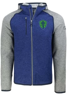 Cutter and Buck Seattle Sounders FC Mens Blue Mainsail Light Weight Jacket