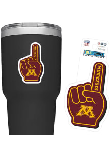 Minnesota Golden Gophers Foam Finger Stickers - Maroon