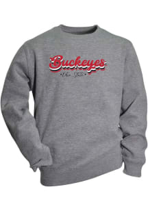 Ohio State Buckeyes Girls Grey Cruz Long Sleeve Sweatshirt