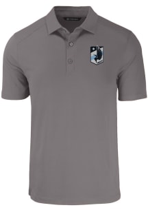 Cutter and Buck Minnesota United FC Graphite Forge Eco Stretch Big and Tall Polo