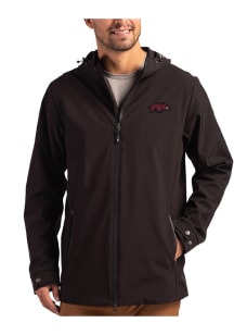 Cutter and Buck Arkansas Razorbacks Mens Black Camano Light Weight Jacket