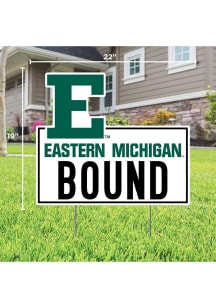 Eastern Michigan Eagles Bound Yard Sign - White