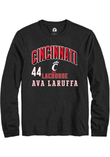 Ava LaRuffa Cincinnati Bearcats Black NIL Arch Logo Long Sleeve Player T Shirt