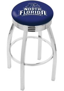 North Florida Ospreys 3 Ring Chrome Seat Pub Stool - Silver