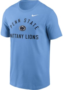 Nike Penn State Nittany Lions Light Blue Cotton Short Sleeve T Shirt
