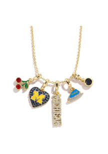 BaubleBar Michigan Wolverines 5 Charm Womens Necklace