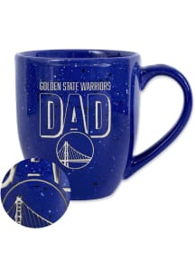 Golden State Warriors Dad 16oz Speckle Ceramic Mug - Blue