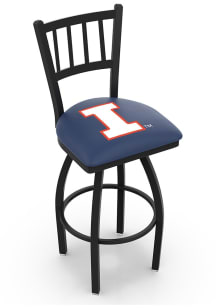 Illinois Fighting Illini Swivel Counter Pub Stool - Black