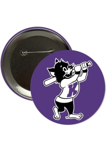 K-State Wildcats 3" Baseball Varsity Willie Button - Purple