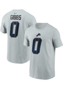 Jahmyr Gibbs Detroit Lions Silver Rivalry Short Sleeve Player T Shirt