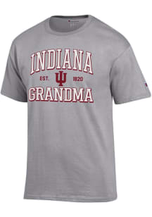 Champion Indiana Hoosiers Grey Est. Date Grandma Jersey Short Sleeve T Shirt