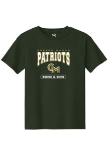 Summit Sportswear George Mason University Youth Green Swim & Dive Short Sleeve T-Shirt