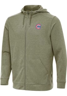Antigua Chicago Cubs Mens Light Blue Effortless Long Sleeve Full Zip Jacket