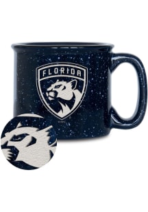 Florida Panthers Speckle Campfire Ceramic Mug - Navy Blue