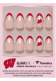 Wisconsin Badgers Glamnetic Press On Nails Cosmetics