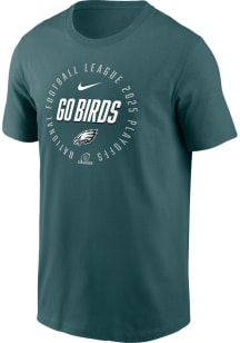 Nike Philadelphia Eagles Midnight Green 2025 Playoff Participant Highlight Receiver Short Sleeve T..