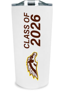 Western Michigan Broncos 18oz Class of 2026 Soft Touch Stainless Steel Tumbler - White