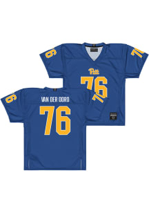 Michael Van Der Oord  Campus Ink Pitt Panthers Blue NIL Blue Football Jersey