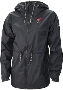 Columbia Texas Tech Red Raiders Womens Black Heat Seal Lily Park Light Weight Jacket