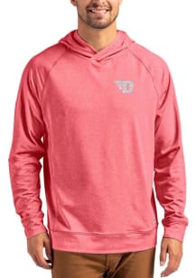 Cutter and Buck Dayton Flyers Mens Red Adapt Knit Hood Long Sleeve Hoodie