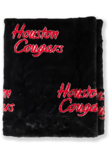 Houston Cougars Lush Raschel Throw Blanket - Red