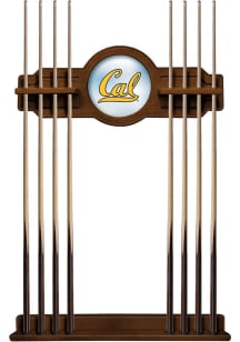 Cal Golden Bears Solid Wood Cue Rack Pool Table