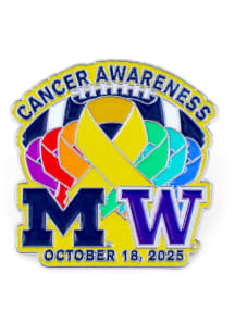 Michigan Wolverines Souvenir 2025 vs Washington Game Day Pin - Navy Blue