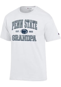 Champion Penn State Nittany Lions White Est. Date Grandpa Jersey Short Sleeve T Shirt