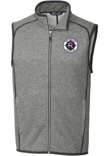 Cutter and Buck New England Revolution Mens Grey Mainsail Sleeveless Jacket