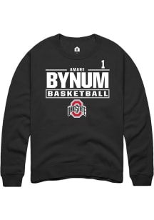 Amare Bynum Ohio State Buckeyes Mens Black NIL Stacked Box Player Crew