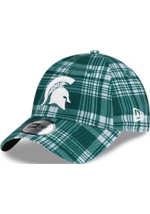 New Era Michigan State Spartans Tartan Casual Classic Adjustable Hat - White