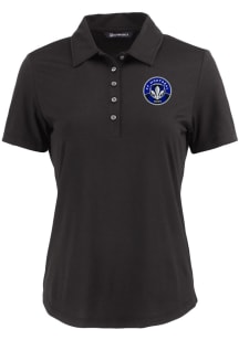 Cutter and Buck Montreal Impact Womens Black Coastline Eco Short Sleeve Polo Shirt