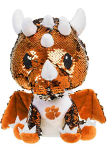Clemson Tigers 9" Sequin Dragon Fashion Plush