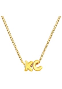 Kansas City EB & Co Bubble Letter Initial Necklace