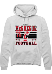 Marcus McGregor Cincinnati Bearcats Mens White Football NIL Striped Player Hood