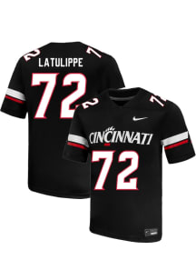 Nolan Latulippe  Nike Cincinnati Bearcats Black Football NIL Name And Number Football Jersey