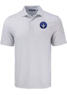 Cutter and Buck Montreal Impact Grey Pike Diamond Dot Big and Tall Polo