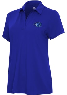 Antigua Orlando Magic Womens Blue Era Short Sleeve Polo Shirt