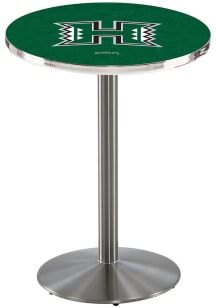 Hawaii Warriors Stainless Round Base Pub Table