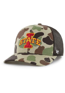 47 Iowa State Cyclones Carhart Duck Camo Trucker Adjustable Hat - Green