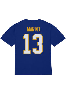 Dan Marino Pitt Panthers Blue Dan Marino 13 Football Shirzee Short Sleeve Player T Shirt