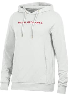 Under Armour Miami RedHawks Womens White Embroidered Hooded Sweatshirt
