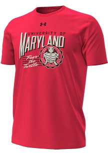 Under Armour Maryland Terrapins Red Football Homecoming 2025 Short Sleeve T Shirt