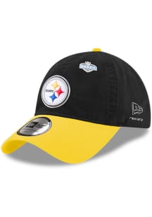 New Era Pittsburgh Steelers Black 2026 NFL Draft JR Casual Classic Youth Adjustable Hat