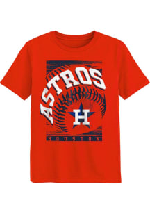 Houston Astros Boys Orange Off Speed Pitch Short Sleeve T-Shirt